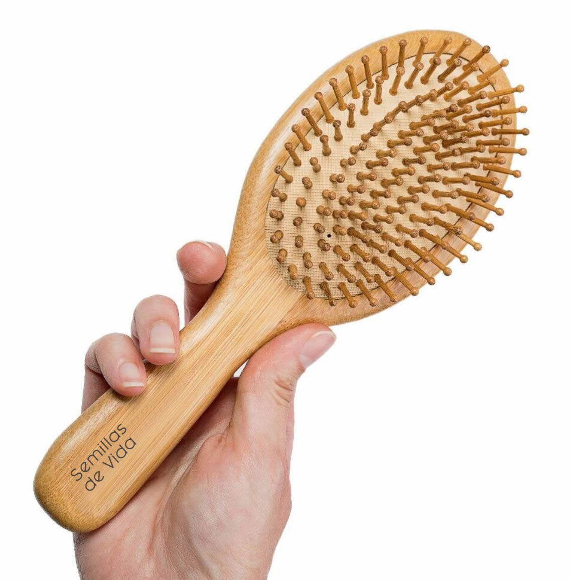 Cepillo para el pelo de madera natural de fresno ø 60mm