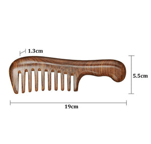 Peine de Madera de Sándalo para Cabello