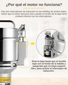 Molino Pulverizador Eléctrico de Granos, Semillas y Especias 300g